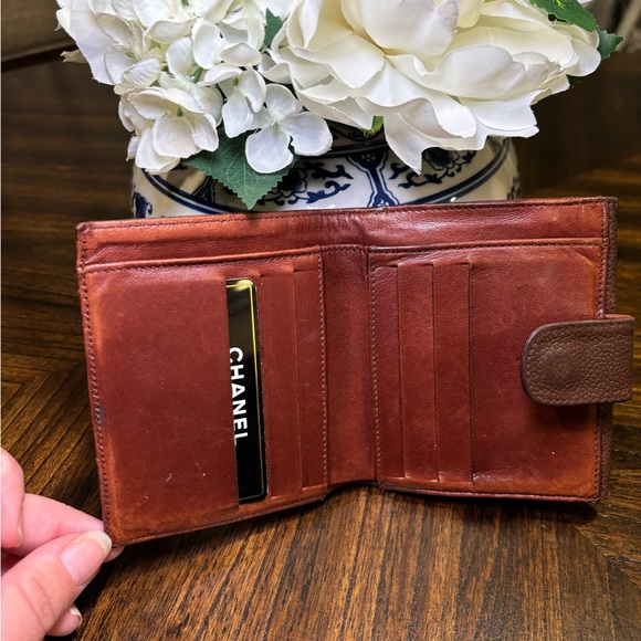 RARE COLOR🔥 Chanel Caviar CC Wallet in Brown - Picture 7 of 8